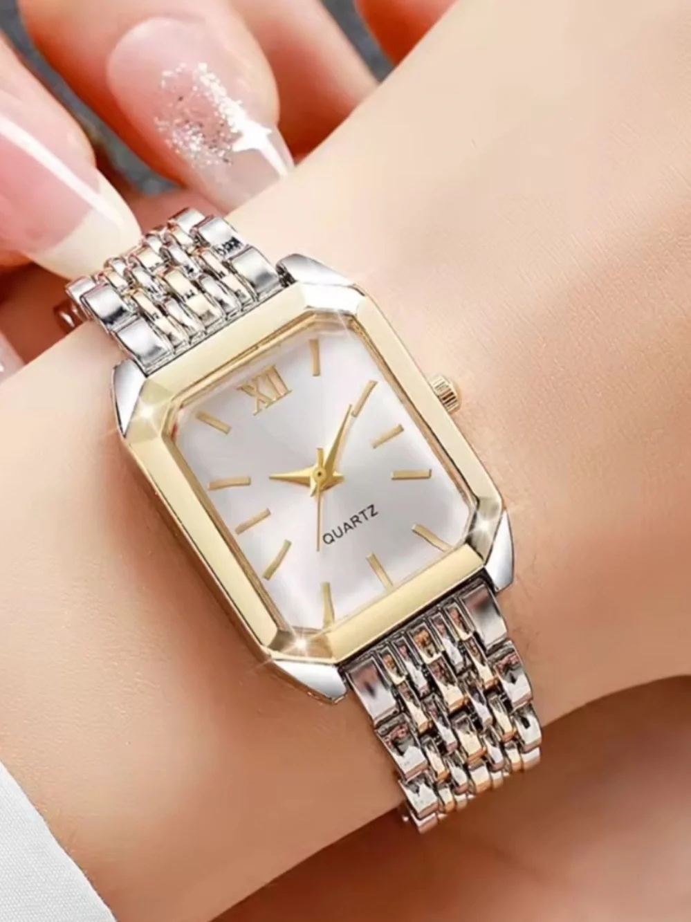 Monarch Two Tone Tank Watch